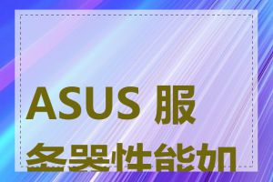 ASUS 服务器性能如何