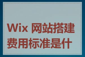 Wix 网站搭建费用标准是什么