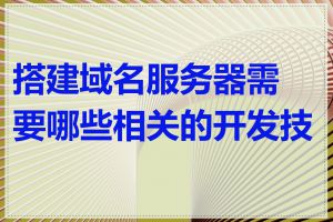 搭建域名服务器需要哪些相关的开发技能