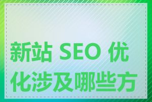 新站 SEO 优化涉及哪些方面