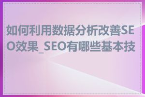 如何利用数据分析改善SEO效果_SEO有哪些基本技巧