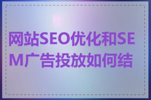 网站SEO优化和SEM广告投放如何结合