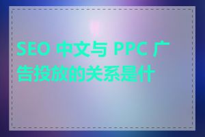 SEO 中文与 PPC 广告投放的关系是什么