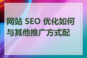 网站 SEO 优化如何与其他推广方式配合