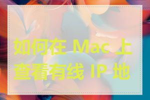 如何在 Mac 上查看有线 IP 地址