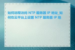 如何远程访问 NTP 服务器 IP 地址_如何在云平台上设置 NTP 服务器 IP 地址