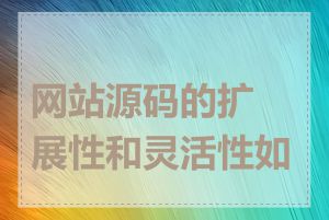 网站源码的扩展性和灵活性如何