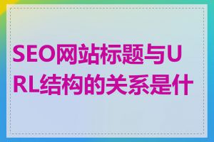 SEO网站标题与URL结构的关系是什么