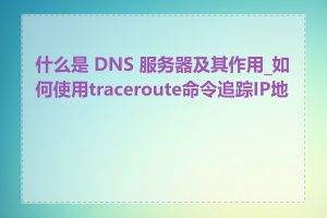 什么是 DNS 服务器及其作用_如何使用traceroute命令追踪IP地址