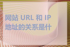 网站 URL 和 IP 地址的关系是什么