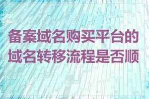 备案域名购买平台的域名转移流程是否顺畅