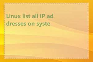 Linux list all IP addresses on system