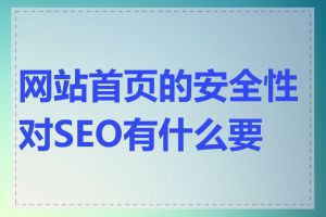 网站首页的安全性对SEO有什么要求