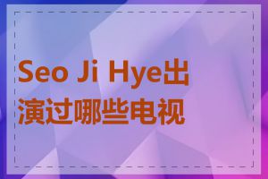 Seo Ji Hye出演过哪些电视剧