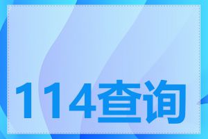 114查询网址怎么查