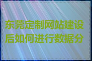 东莞定制网站建设后如何进行数据分析