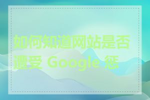 如何知道网站是否遭受 Google 惩罚