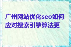 广州网站优化seo如何应对搜索引擎算法更新