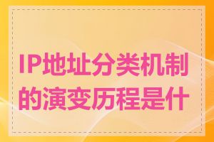 IP地址分类机制的演变历程是什么