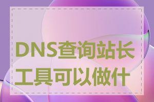 DNS查询站长工具可以做什么