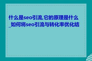 什么是seo引流,它的原理是什么_如何将seo引流与转化率优化结合