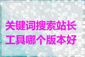 关键词搜索站长工具哪个版本好用