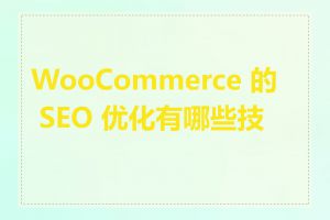 WooCommerce 的 SEO 优化有哪些技巧