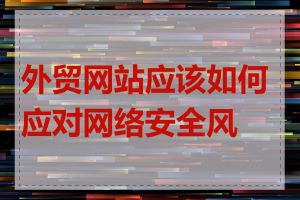 外贸网站应该如何应对网络安全风险