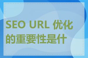 SEO URL 优化的重要性是什么