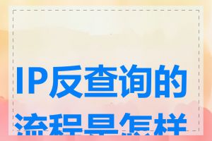 IP反查询的流程是怎样的