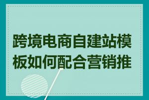 跨境电商自建站模板如何配合营销推广