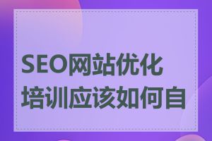 SEO网站优化培训应该如何自学