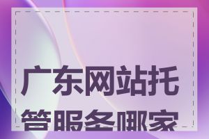 广东网站托管服务哪家好