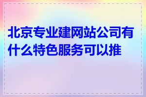 北京专业建网站公司有什么特色服务可以推荐