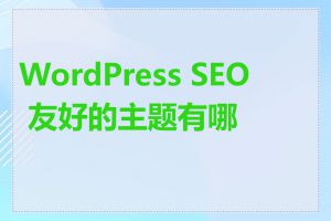 WordPress SEO 友好的主题有哪些