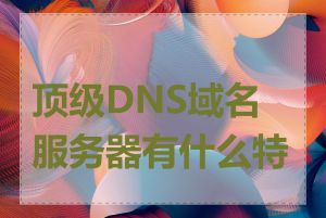 顶级DNS域名服务器有什么特点