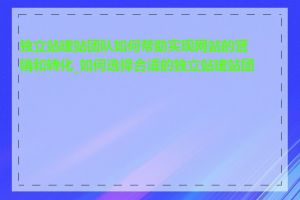 独立站建站团队如何帮助实现网站的营销和转化_如何选择合适的独立站建站团队