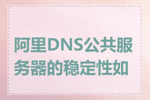 阿里DNS公共服务器的稳定性如何