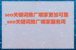 seo关键词推广哪家更加可靠_seo关键词推广哪家服务周到