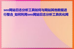 seo网站日志分析工具如何与网站其他数据进行整合_如何利用seo网站日志分析工具优化网站