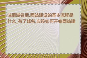 注册域名后,网站建设的基本流程是什么_有了域名,应该如何开始网站建设