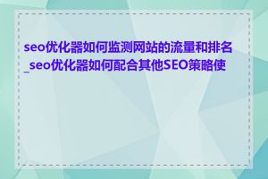 seo优化器如何监测网站的流量和排名_seo优化器如何配合其他SEO策略使用