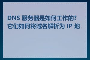 DNS 服务器是如何工作的?它们如何将域名解析为 IP 地址