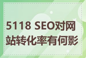 5118 SEO对网站转化率有何影响