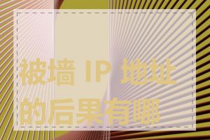 被墙 IP 地址的后果有哪些