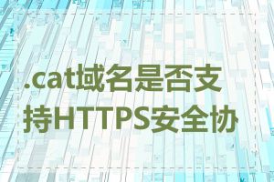 .cat域名是否支持HTTPS安全协议