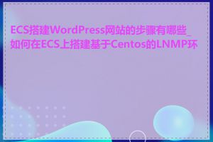 ECS搭建WordPress网站的步骤有哪些_如何在ECS上搭建基于Centos的LNMP环境