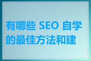 有哪些 SEO 自学的最佳方法和建议