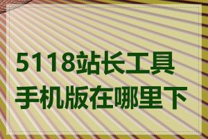 5118站长工具手机版在哪里下载