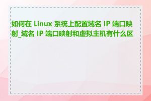 如何在 Linux 系统上配置域名 IP 端口映射_域名 IP 端口映射和虚拟主机有什么区别